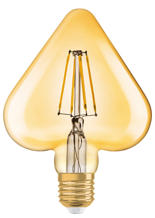 Osram Vintage 1906 LED CL HEART FIL GOLD 40 non-dim 4,5W/825 E27