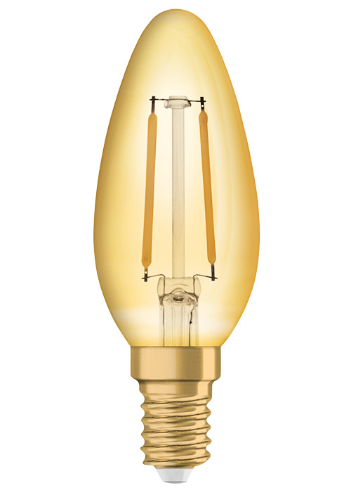 Osram Vintage 1906 LED CL B FIL GOLD 13 non-dim 1,4W/825 E14