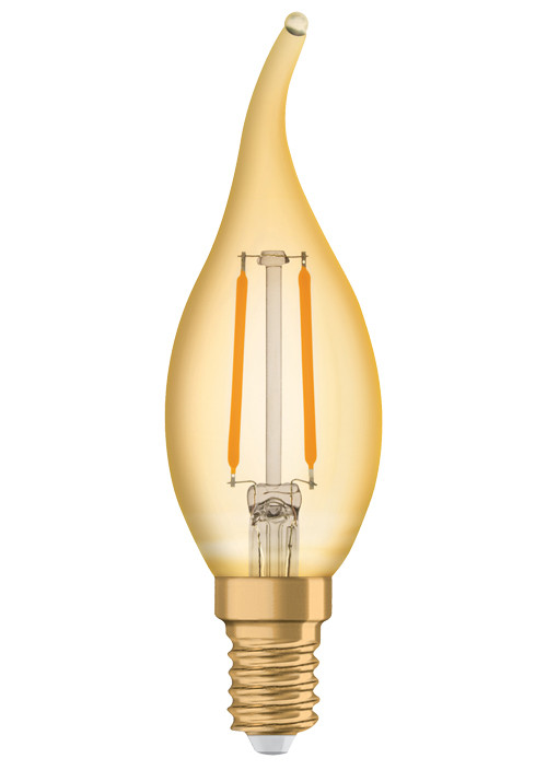 Osram Vintage 1906 LED CL BA FIL GOLD 13 non-dim 1,4W/825 E14
