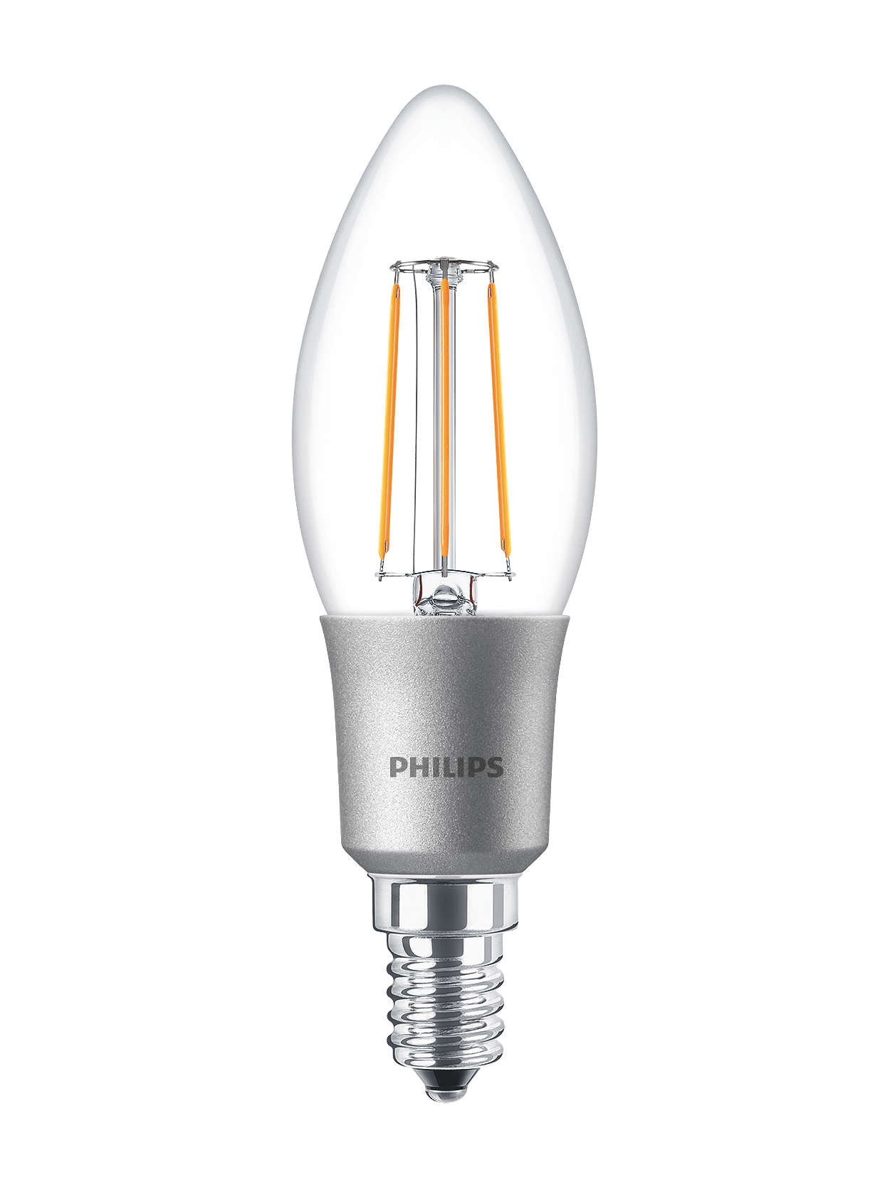 Philips Filament Classic LEDcandle DIM 3-25W E14 827 B35