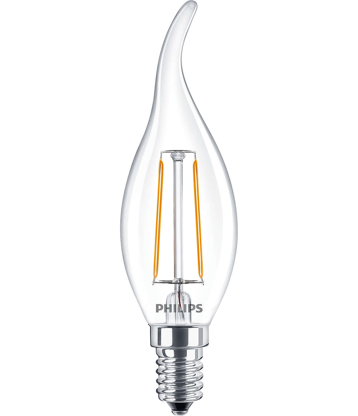 Philips Filament Classic LEDcandle ND 2-25W E14 827 BA35