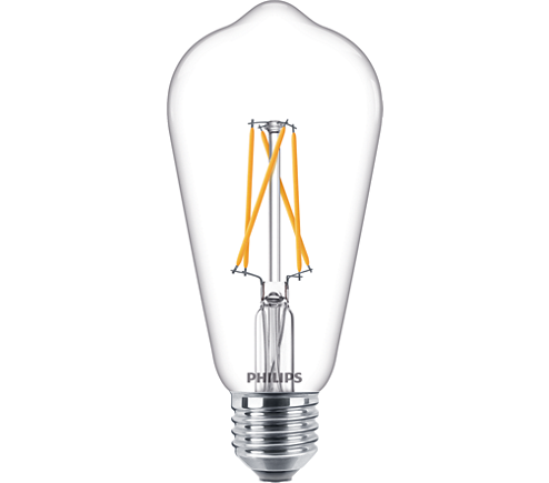 Philips Filament Classic LEDbulb DT 8,5-60W ST64 827-822 E27 CL