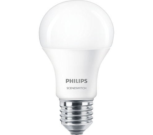 Philips LED SceneSwitch 60W A60 E27 WW-CW FR ND SRT4