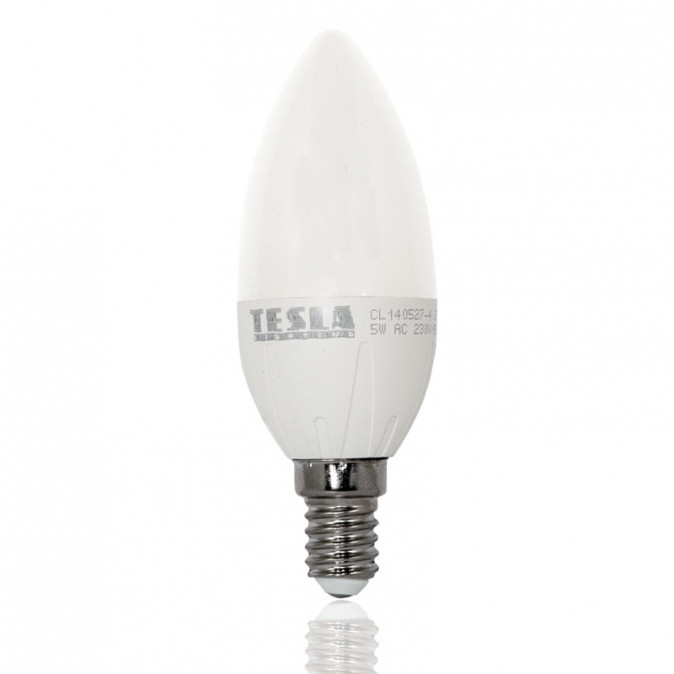 Tesla - CL140540-4 LED Candle E14, 5W, 4000K