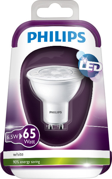 Philips LEDbulb 6.5-65W WH GU10 36D