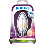 Philips LEDbulb Filament 2.3-25W E14 WW B35 CL
